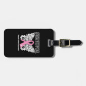 OVERLEVING - Borstkanker vlinder Bagagelabel (Voorkant horizontaal)