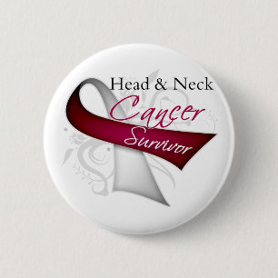 Overleving - Hoofd- en Nekkanker Ronde Button 5,7 Cm