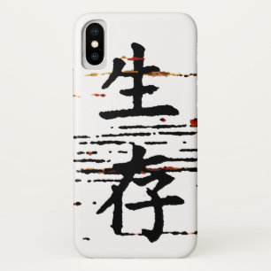 "Overleving" in Aziatische taal iPhone X Hoesje
