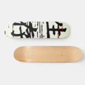 "Overleving" in Aziatische taal Skateboard (Horizontaal)