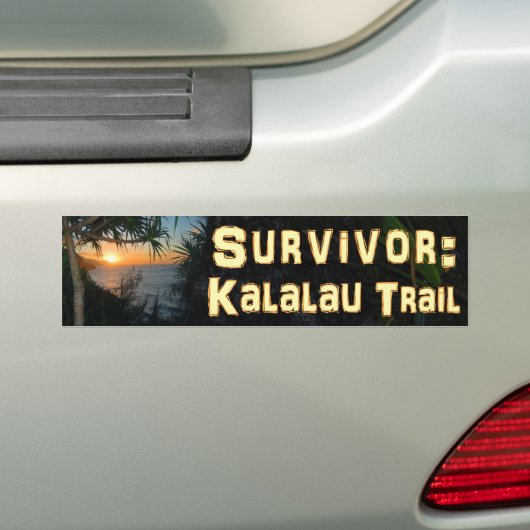 Overleving: Kalalau Trail Bumpersticker (Op auto)