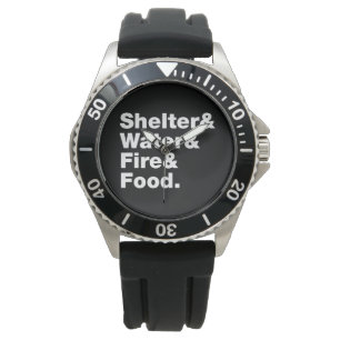 Overleving (Schuin & Water & Vuur & Voedsel). Horloge