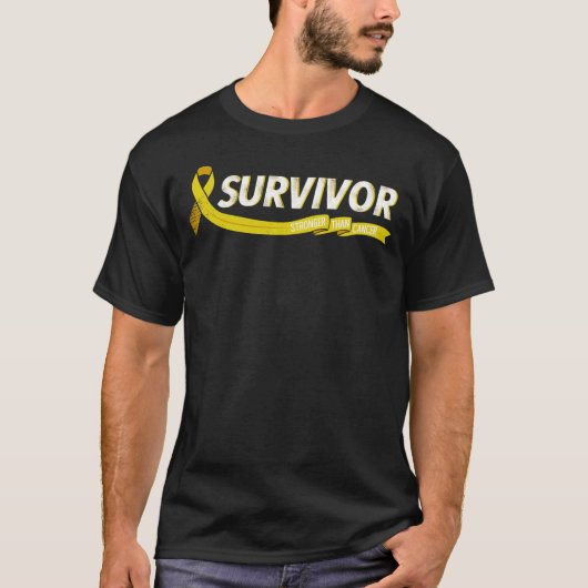 Overleving sterker dan kanker sarcoma botkanker t-shirt (Voorkant)