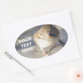 Overleving van de fittest ovale sticker (Envelop)