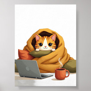 Overlevingsmodus voor introverte katten Dekfort La Poster