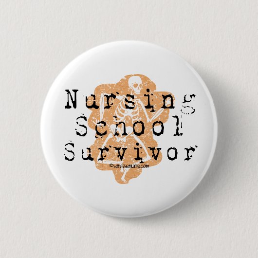 Overlevingsschool Ronde Button 5,7 Cm (Voorkant)