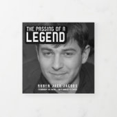 Overlijden van een legende Uitvaartdienst mono 12  Drieluik Programma (Cover)