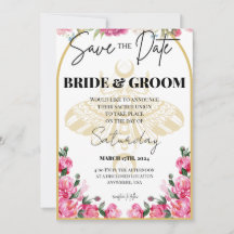 Overlijdensmaand bruiloft - Save the Date