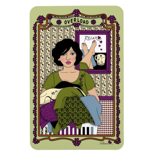 Overload_A_4x6 Koelkastmagneet Magneet (Verticaal)