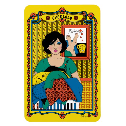 Overload_B_4x6 koelkast Magnet Magneet (Verticaal)