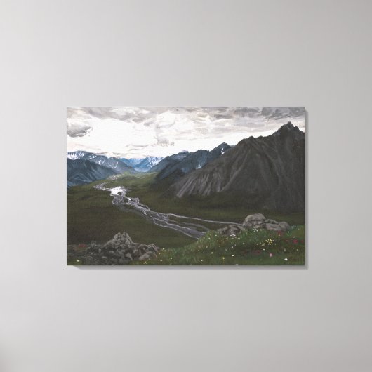 Overlook in de Brooks Range: Canvas Standaard Maat (Voorkant)