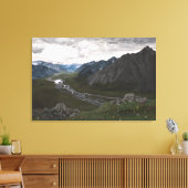 Overlook in de Brooks Range: Canvas Standaard Maat Afdruk (Insitu (Woonkamer))