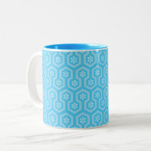 Overlook Snowflake Design Tweekleurige Koffiemok