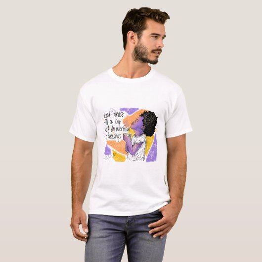 Overloop van zegeningen t-shirt (Voorkant volledig)