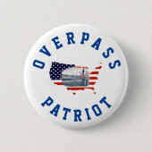 Overlooppatriot - 1 ronde button 5,7 cm (Voorkant)
