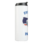 Overlooppatroon - 1 thermische trommel thermosbeker (Gedraaid links)