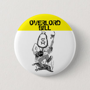 Overlord Bill Gates Ronde Button 5,7 Cm