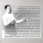 Overly Manly Man Quotes Sayings Funny Poster Sign (Devant)