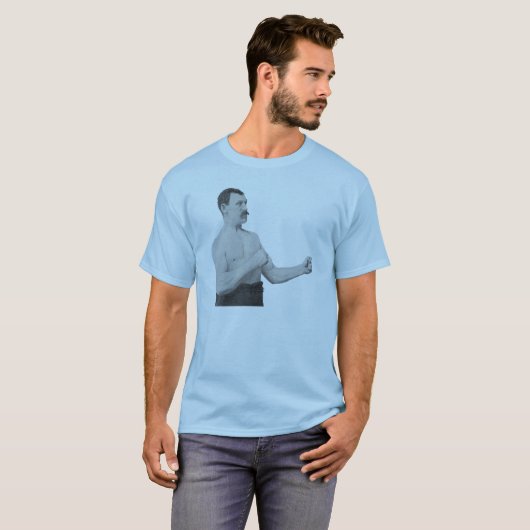 Overly Manly Man T-shirt (Voorkant volledig)