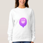 Overmaats glimlachend gezichtsweatshirt | Face Cre Trui (Voorkant)