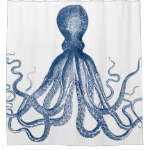 Overmaats  Octopus Blue, omhoog