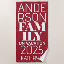 Overmaatse letters Familienaam Rood