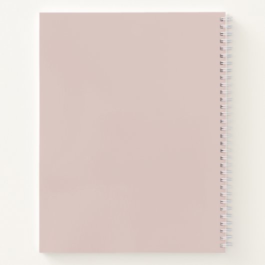 Overmaatse Monogrammen Initialen Blush Pink Notiti Notitieboek (Achterkant)