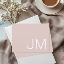 Overmaatse Monogrammen Initialen Blush Pink