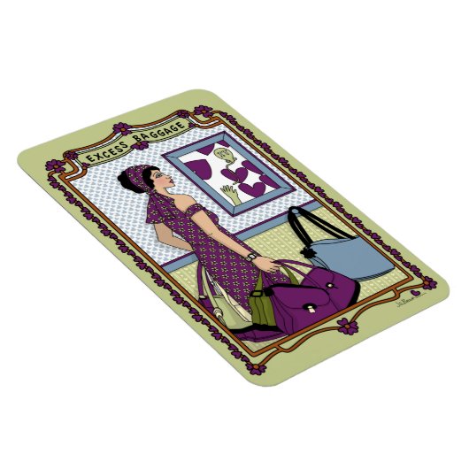 Overmatige bagage_A_4x6 koelkast Magnet Magneet (Rechterzijde)