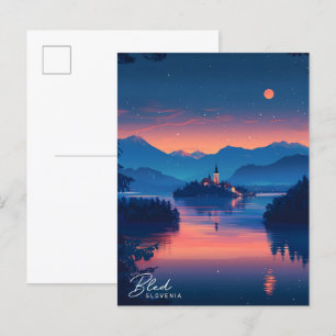 Overnachten in Bled Slovenië Reizen Briefkaart