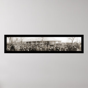Overnachten van Columbus Foto 1919 Poster