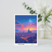 Overnachting in Barcelona Spanje Reizen Briefkaart (Staand voorkant)