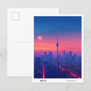 Overnachting in Berlijn Duitsland Reizen Briefkaart