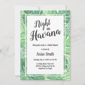 Overnachting in Havana Bruids Douche Uitnodiging H (Voorkant)