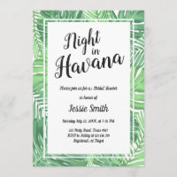 Overnachting in Havana Bruids Douche Uitnodiging H