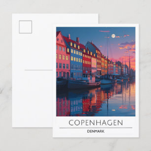 Overnachting in Kopenhagen Denemarken Reizen Briefkaart