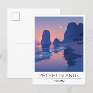 Overnachting in Phi Phi Islands Thailand Reizen Briefkaart