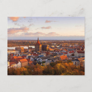 Overnachting in Rostock Duitsland briefkaart
