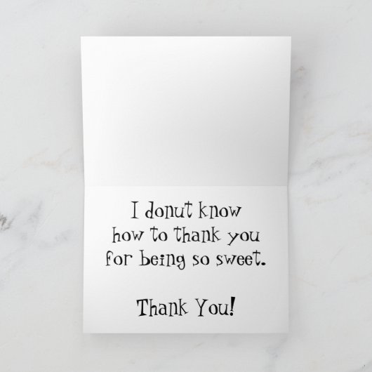 "Overnight Fry Cook" Dank u kaart (Binnen)