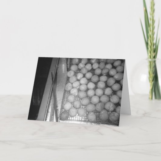 "Overnight Fry Cook" Dank u kaart (Voorkant)