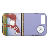 Overo Paint Horse (monogram) Case-Mate iPhone Case (Achterkant (Horizontaal))