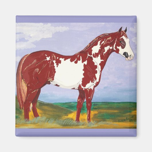 Overp Peinture Stallion ~ Aimant de cheval (Devant)
