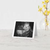 Overpeinzing Persephone; Notecard Kaart (Gele Bloem)