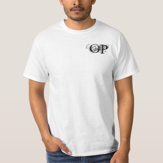 Overpowered White T-Shirt (Voorkant)