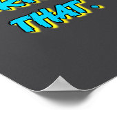 Overrate That Funny Retro Vintage Statement Graphi Poster (Hoek)