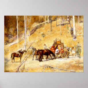 Overrompeld Tom Roberts Australische Kunst 1895 Poster