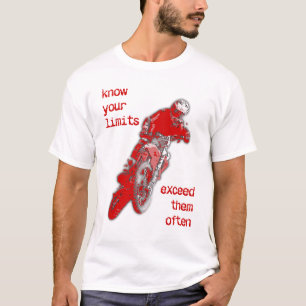 Overschrijd je grenzen Dirt Bike Motocross T-shirt