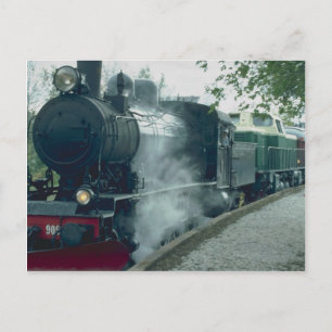 Overschrijding van de stuurstoomtrein briefkaart