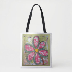 Oversized Bloem Tote Draagtas