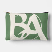 Oversized Initialen in Wit en Groen Etui (Voorkant)